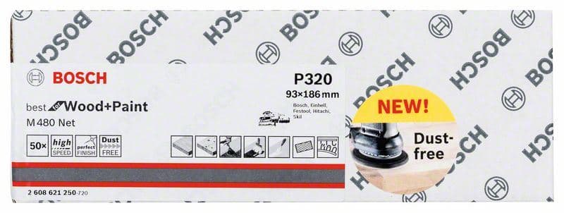 Brusni list Bosch 2608621250, 93 x 186 mm, 320 - slika 2