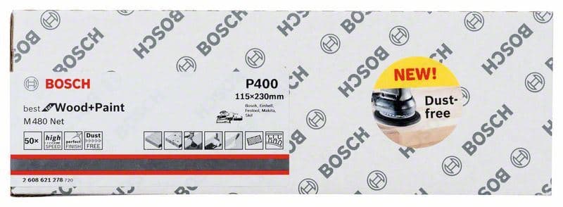 Brusni list Bosch 2608621278, 115 x 230 mm, 400 - slika 2