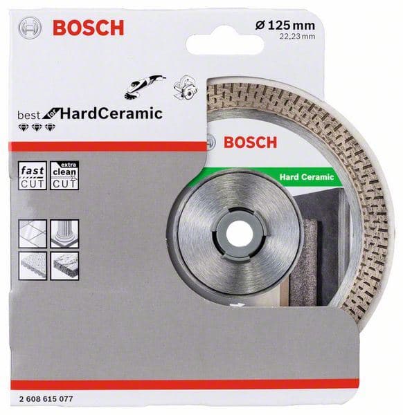 Dijamantska rezna ploča Best for Hard Ceramic Bosch 2608615077, 125x22.23x1.4x10
