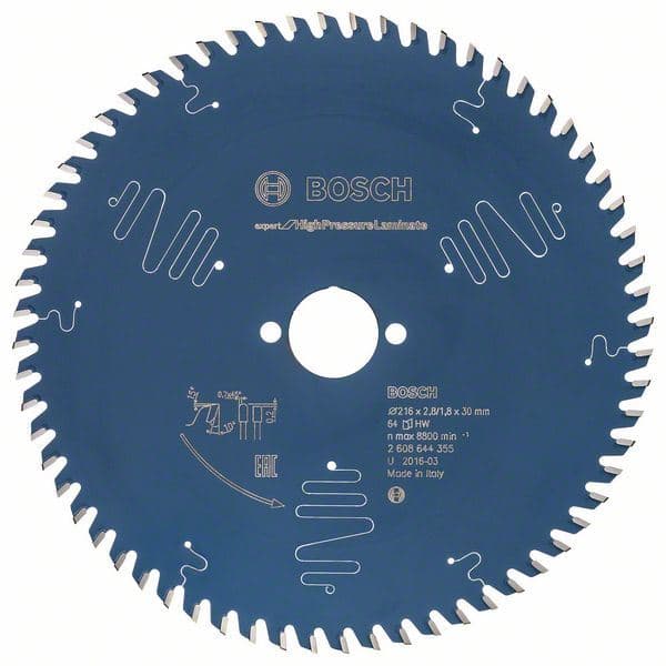 List kružne testere za laminat EX TR B 216x30-64 Bosch 2608644355, EX TR B 216x30-64 - slika 2