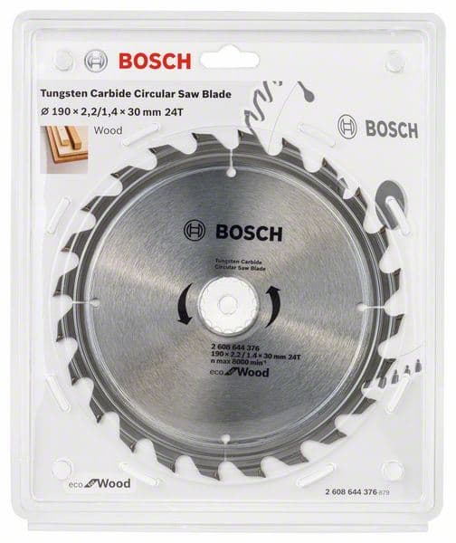 List kružne testere Eco for wood Bosch 2608644376, Ø190x2,2x30/24z