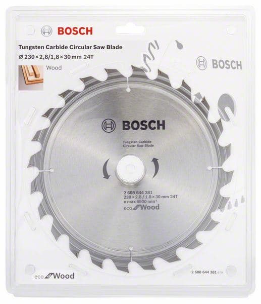 List kružne testere Eco for wood Bosch 2608644381, Ø230x2,2x30/24z