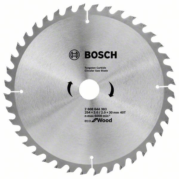 List kružne testere za drvo Ø254x2,5x30/40z Eco Bosch 2608644383 - slika 2