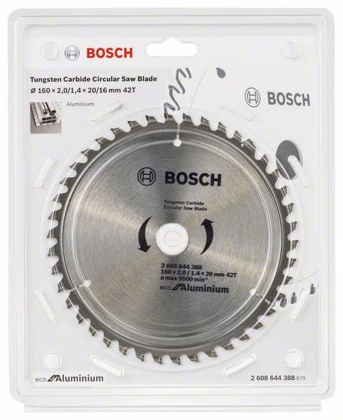 List kružne testere Eco for Aluminium Bosch 2608644388, Ø160x2,0x20/42z