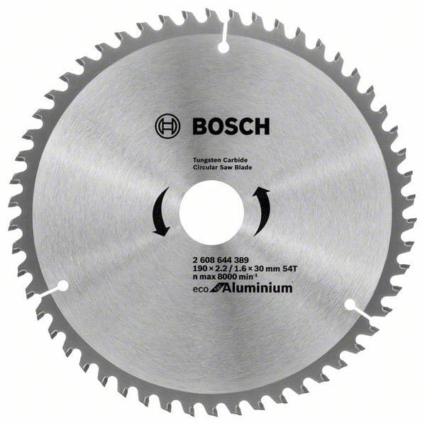 List kružne testere Eco for Aluminium Bosch 2608644389, Ø190x2,2x30/54z - slika 2