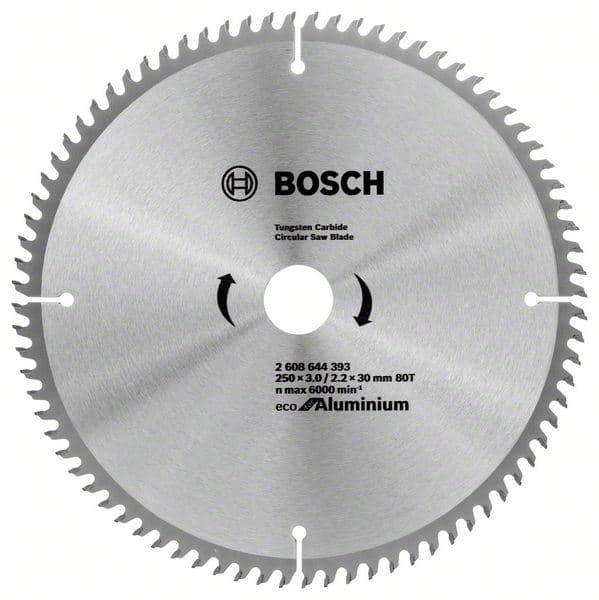 List kružne testere Eco for Aluminium Bosch 2608644393, Ø250x3,0x30/80z - slika 2