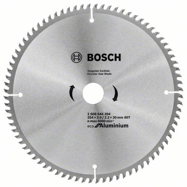 List kružne testere Eco for Aluminium Bosch 2608644394, Ø254x3,0x30/80z - slika 2