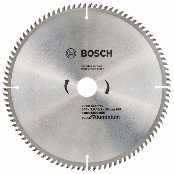 List kružne testere za aluminijum Ø254x3,0x30/96z Eco for Aluminium Bosch 2608644395, Ø254x3,0x30/96z - slika 2