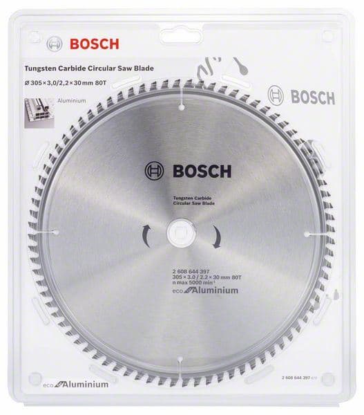 List kružne testere Eco for Aluminium Bosch 2608644397, Ø305x3,0x30/80z
