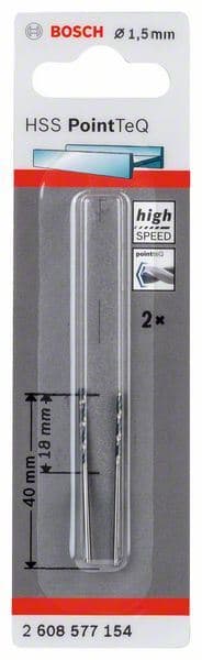 HSS spiralna burgija PointTeQ 1,5 mm Bosch 2608577154