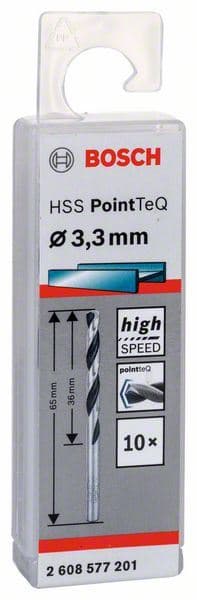 HSS spiralna burgija PointTeQ 3,3 mm Bosch 2608577201