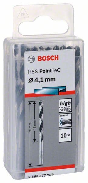HSS spiralna burgija PointTeQ 4,1 mm Bosch 2608577209