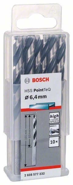 HSS spiralna burgija PointTeQ 6,4 mm Bosch 2608577232