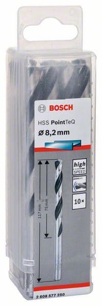 HSS spiralna burgija PointTeQ 8,2 mm Bosch 2608577250