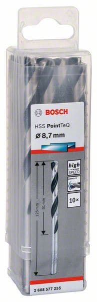 HSS spiralna burgija PointTeQ 8,7 mm Bosch 2608577255