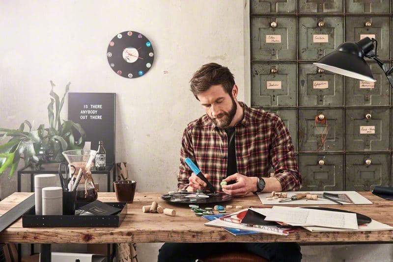 Bosch Gluey, 06032A2104 Akumulatorska olovka za vrelo lepljenje svetlo plava - slika 3