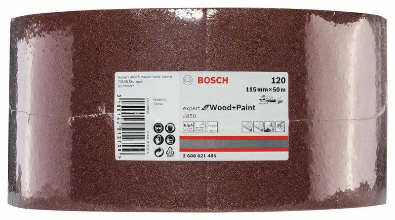 J450 Expert for Wood and Paint, 115mm X 50m, G120 Bosch 2608621485, 115mm X 50m, G120 - slika 2