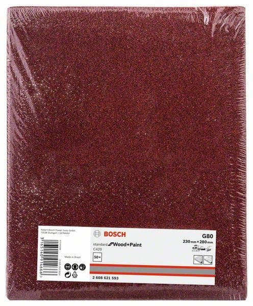 C420 SfWP, 230X280 mm, G80 Bosch 2608621593, 230 x 280 mm, 80 - slika 2