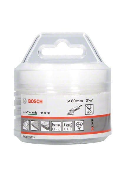 X-LOCK dijamantski sekač Best for Ceramic Dry Speed 80x35 Bosch 2608599025, 80 x 35 mm