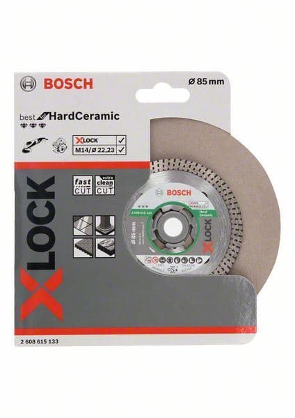 X-LOCK Best for Hard Ceramic dijamantska rezna ploča 85x22,23x1,4x7 Bosch 2608615133, 85x22.23x1.6x7mm - slika 2