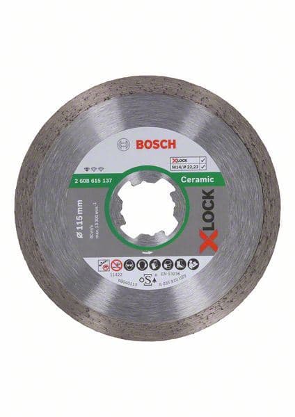 X-LOCK Standard for Ceramic dijamantska rezna ploča 115x22,23x1,6x7 Bosch 2608615137, 115 x 22,23 x 1,6 x 7 mm - slika 3