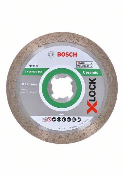 X-LOCK Best for Ceramic 125x22,23x1,8x10 Bosch 2608615164, 125 x 22,23 x 1,6 x 10 mm - slika 2
