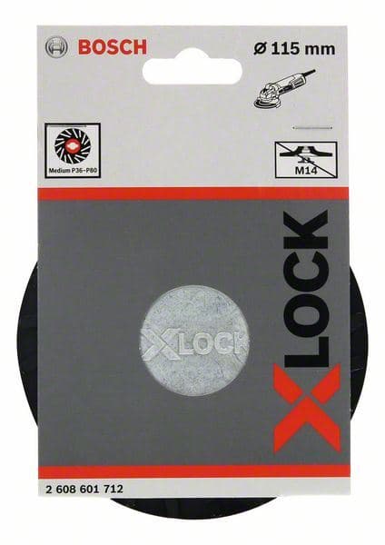 X-LOCK potporni tanjir 115 mm, srednji Bosch 2608601712, 115 mm, 13.300 min-1 - slika 3