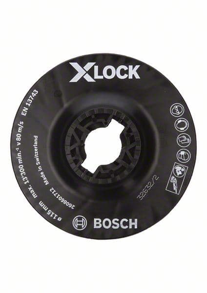 X-LOCK potporni tanjir 115 mm, srednji Bosch 2608601712, 115 mm, 13.300 min-1 - slika 4