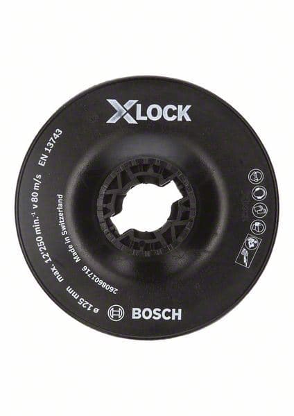 X-LOCK potporni tanjir 125 mm, grub Bosch 2608601716, 125 mm, 12250 min-1 - slika 4