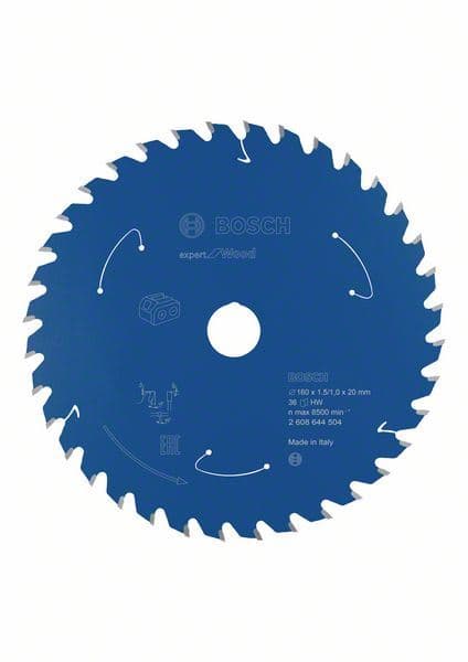 Expert for Wood list kružne testere za akumulatorske testere 160x1.5/1x20 T36 Bosch 2608644504, 160x1.5/1x20 T36 - slika 2