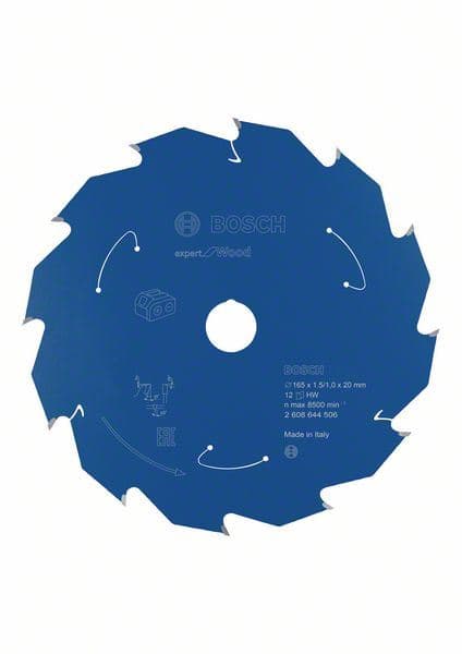Expert for Wood list kružne testere za akumulatorske testere 165x1.5/1x20 T12 Bosch 2608644506 - slika 2