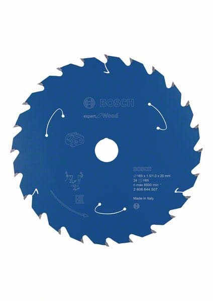 Expert for Wood list kružne testere za akumulatorske testere 165x1.5/1x20 T24 Bosch 2608644507 - slika 2