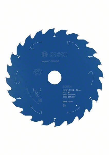 Expert for Wood list kružne testere za akumulatorske testere 216x1.7/1.2x30 T24 Bosch 2608644520 - slika 2