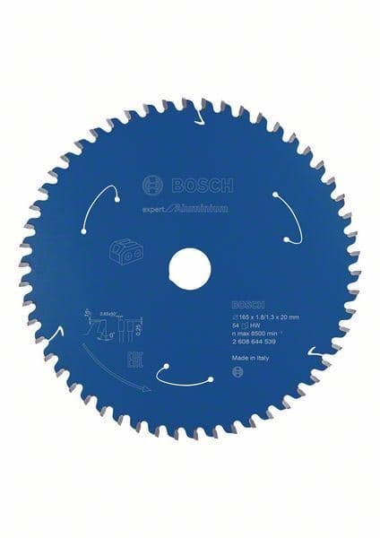 Expert for Aluminium list kružne testere za akumulatorske testere 165x1.8/1.3x20 T54 Bosch 2608644539 - slika 2