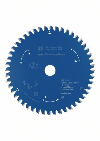 Expert for Laminated Panel list kružne testere za akumulatorske testere 165x1.8/1.2x20 T48 Bosch 2608644549, 165x1.8/1.2x20 T48 - slika 2