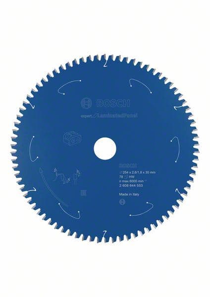 Expert for Laminated Panel list kružne testere za akumulatorske testere 254x2.6/1.8x30 T78 Bosch 2608644553, 254x2.6/1.8x30 T78 - slika 2