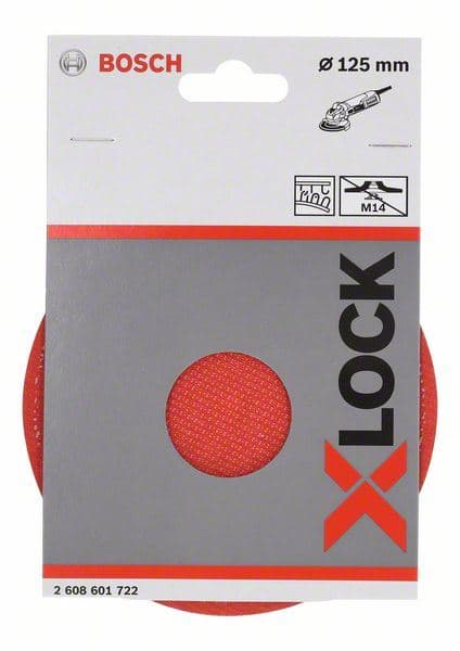 X-LOCK potporni tanjir 125 mm, čičak traka Bosch 2608601722, 125 mm, 12250 min-1 - slika 3