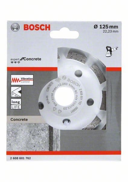 Expert for Concrete Long Life dijamantska lončasta ploča za brušenje Bosch 2608601762, 125 x 22,23 x 5 mm