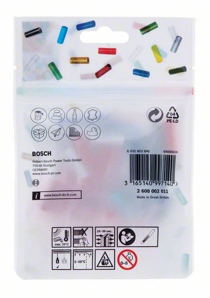Gluey štapići, kombinacija 8 POP boja Bosch 2608002011 - slika 3