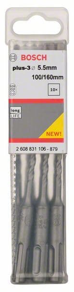 Hamer burgija SDS plus-3 Bosch 2608831106, 5,5 x 100 x 160 mm