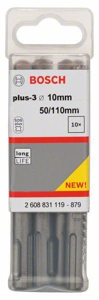 Hamer burgija SDS plus-3 Bosch 2608831119, 10 x 50 x 110 mm