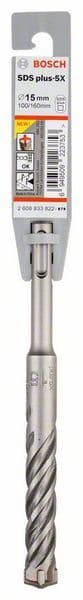 Hamer burgija SDS plus-5X Bosch 2608833822, 15 x 100 x 160 mm