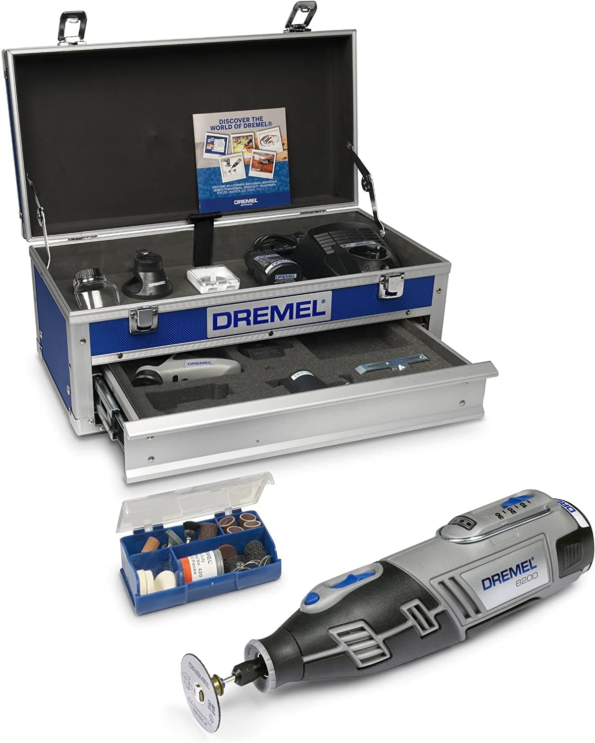 Akumulatorski višenamenski alat Dremel 8220 (5/65) sa 65 komada pribora, F0138220JK - slika 2