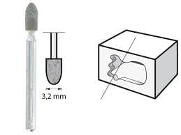 Kamen za brušenje od silicijum karbida Dremel 83322, 26153322JA - slika 2