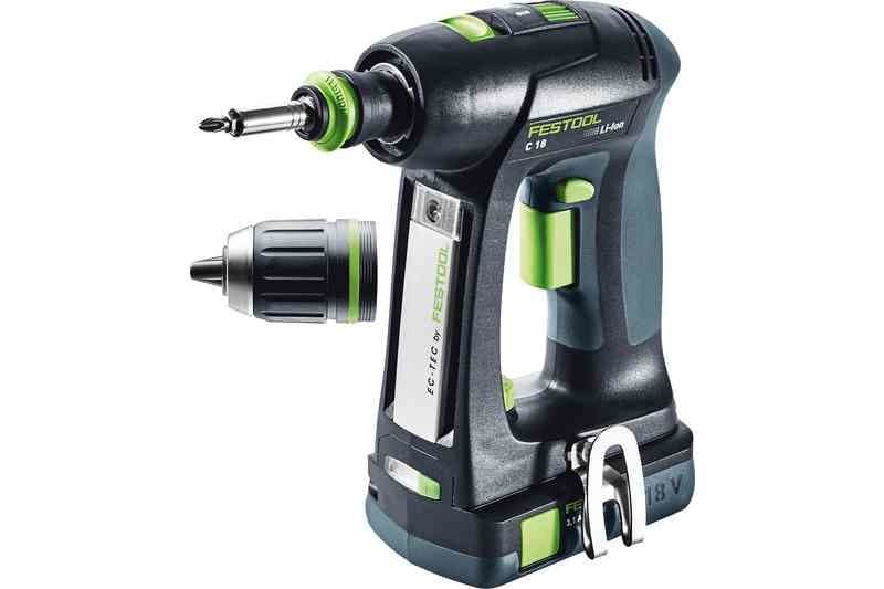 Festool Baterijska bušilica/odvijač C 18 C 3,1-Plus, 576437 - slika 2