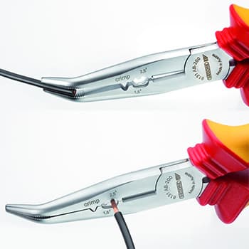 Gedore VDE zakrivljena multifunkcionalna špic klešta izolovana 200mm SB VDE 8131 AB-200 H, 3100383 - slika 5