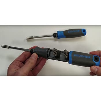Gedore račnasti odvijač sa magacinom bitseva 1/4" 2169-012, 3031691 - slika 6