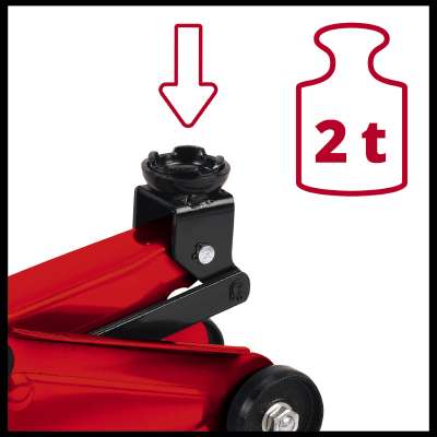 Einhell CC-TJ 2000 hidraulična dizalica s točkovima, 2t - slika 2