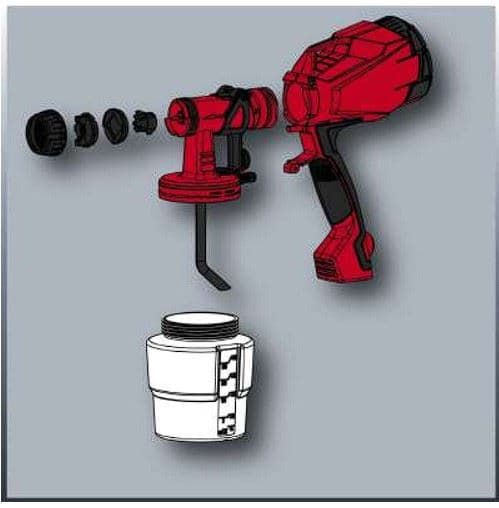 Einhell TC-SY 400 P električni pištolj za farbanje, 400W - slika 8