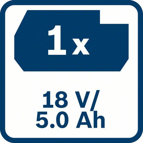 Bosch GBA 18V 5,0Ah, baterija - akumulator (1600A002U5) - slika 7
